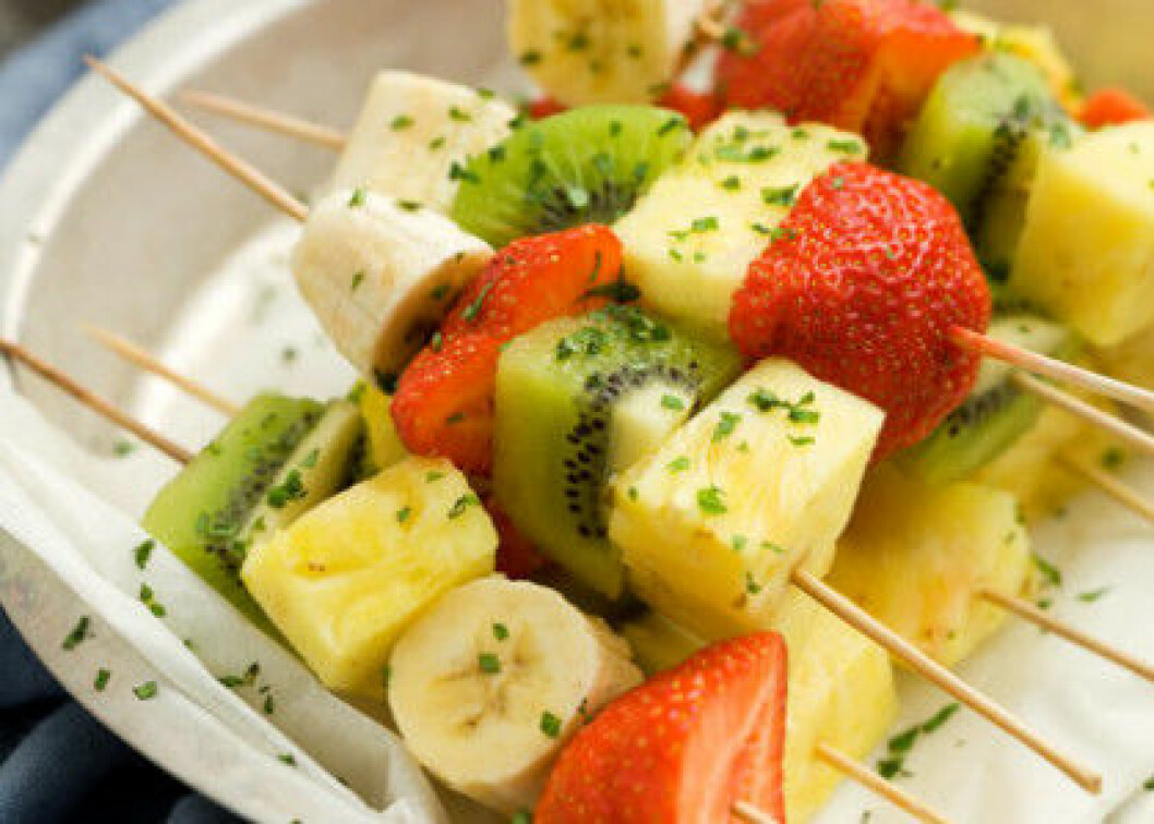 Picknick: Recept på nyttiga fruktspett.