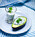 Fylld avokado med kaviar.