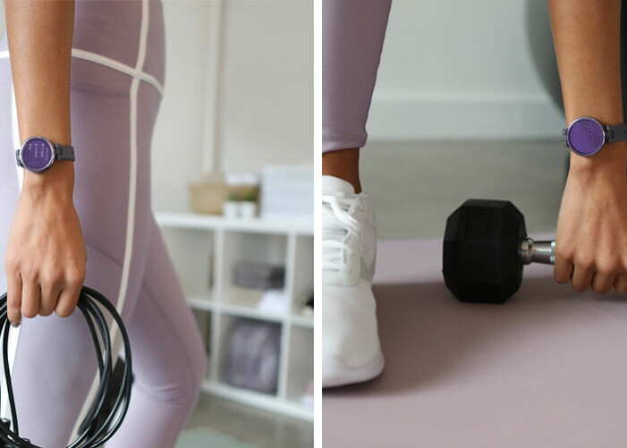 Flera av Garmins smartwatches har fler än 20 inbyggda sportappar och fler än 75 träningspass – från yoga till styrketräning – som du kan köra på gymmet eller hemma.
