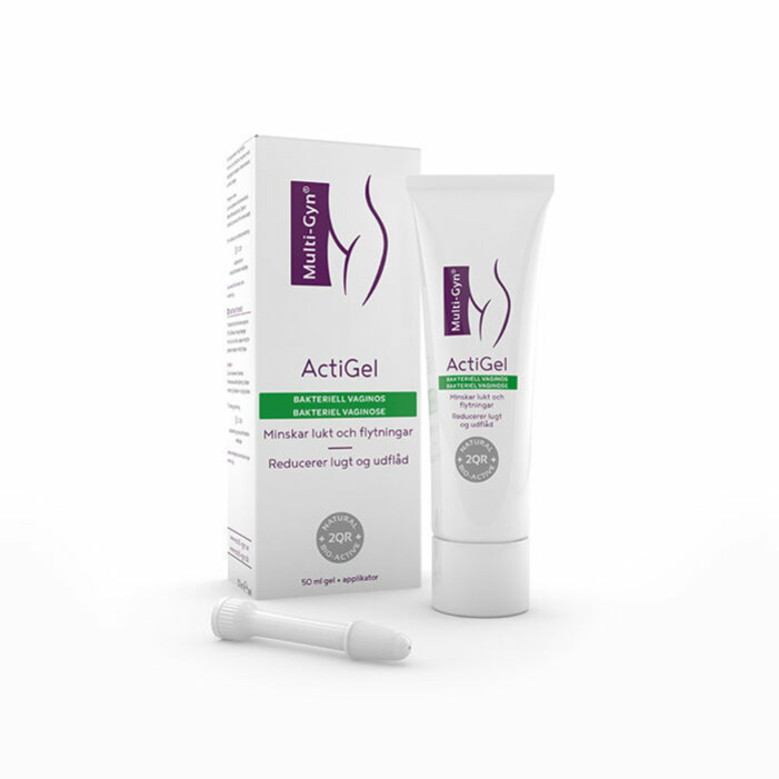 ActiGel är en naturlig produkt som återställer den naturliga balansen i underlivet. Multi-Gyns ActiGel finns att köpas på alla apotek.
