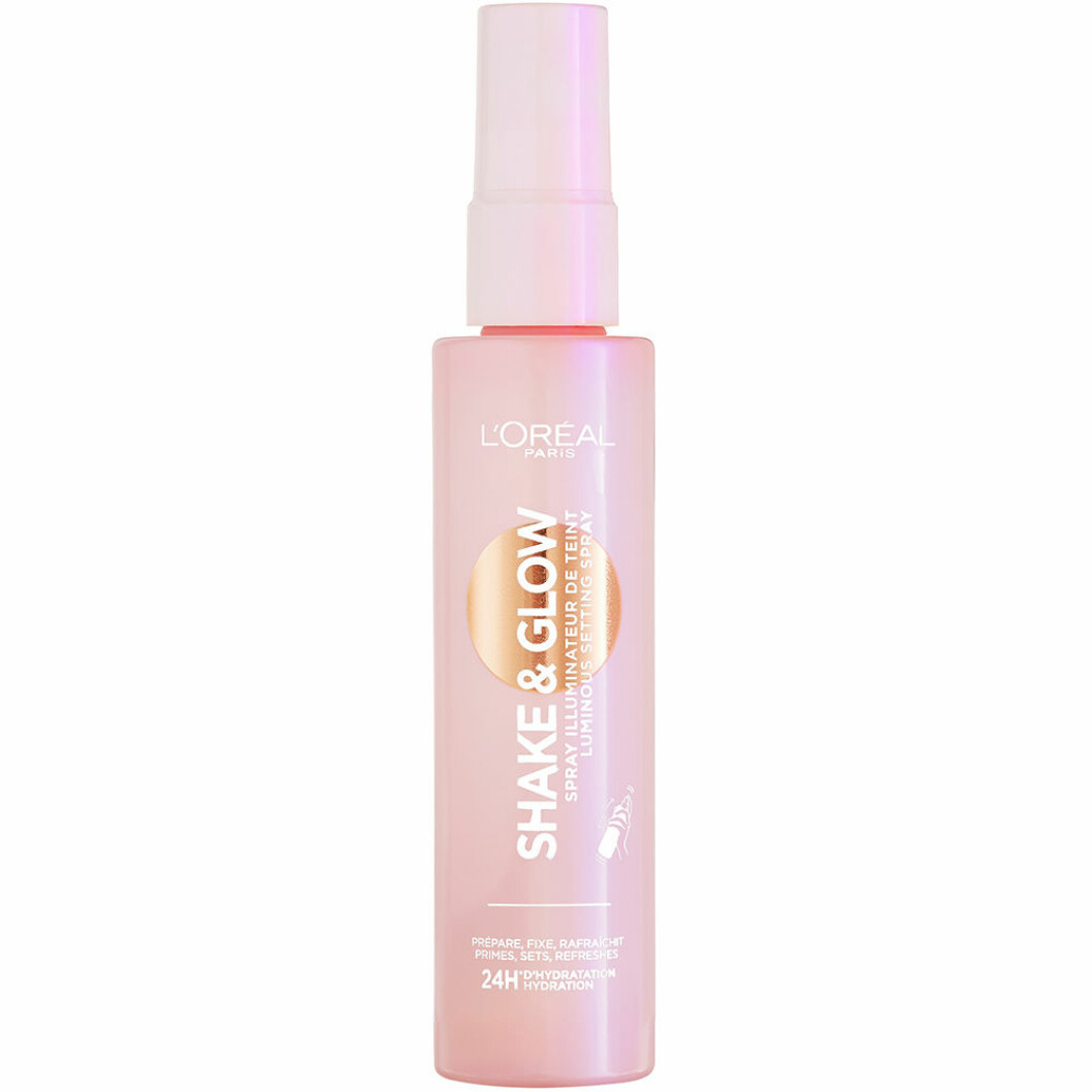 Seting spray som ger glow