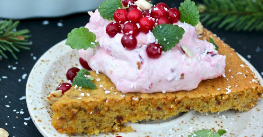 Glutenfri och sockerfri saffranskladdkaka.