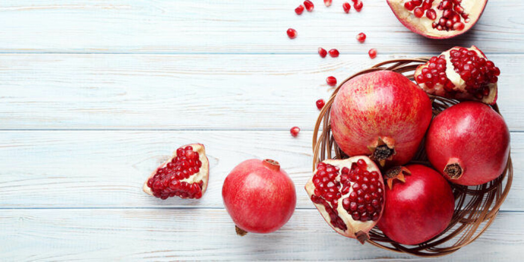 Granatäpple kan ge naturligt glow