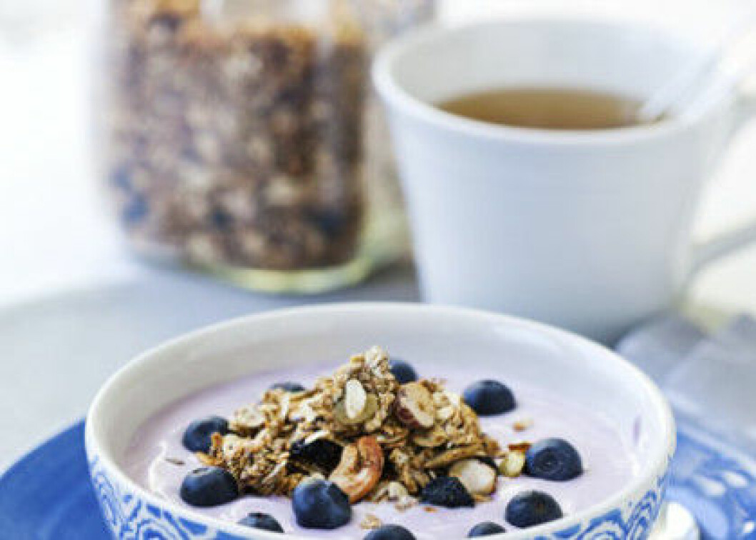 Granola med bär