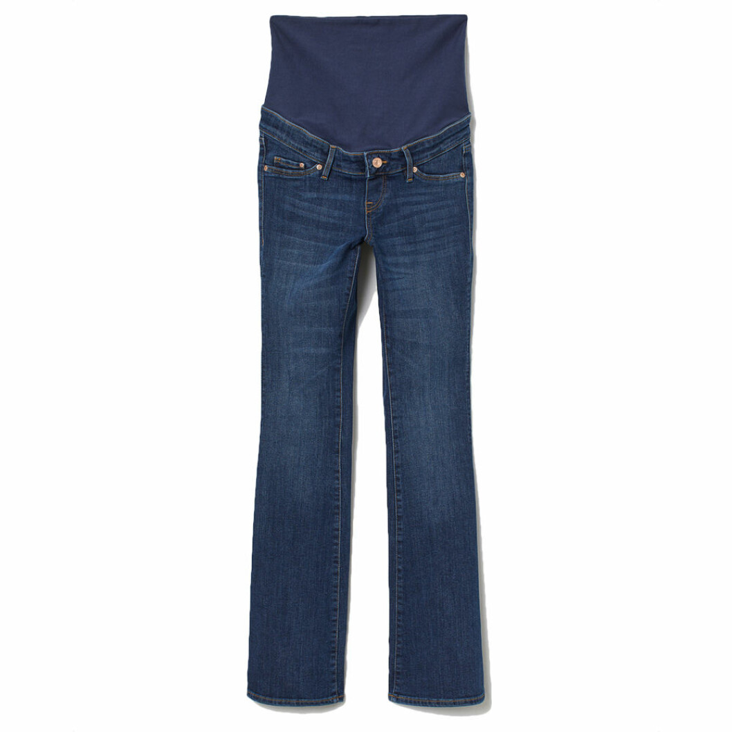 Gravidjeans med utsvängda ben