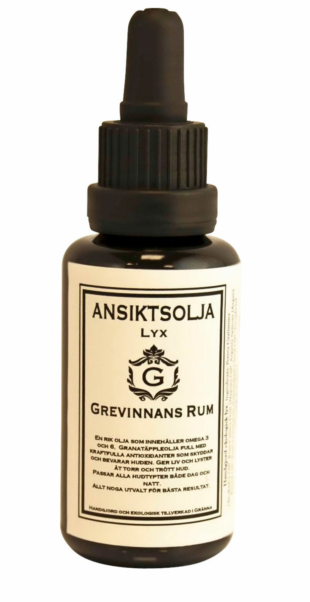 Ansiktsolja från Grevinnans rum.