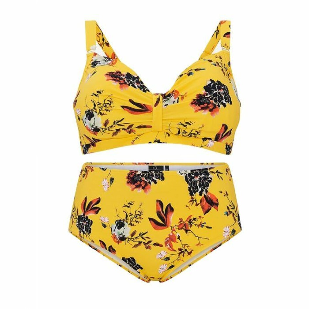 Gul bikini I större storlek