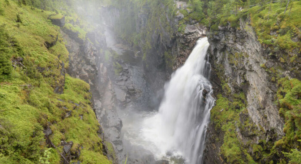 Foto: Länsstyrelsen i Jämtland Hällingsåfallet i Jämtland.