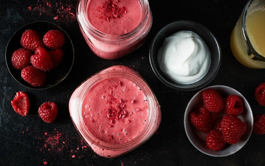 Hallonsmoothie