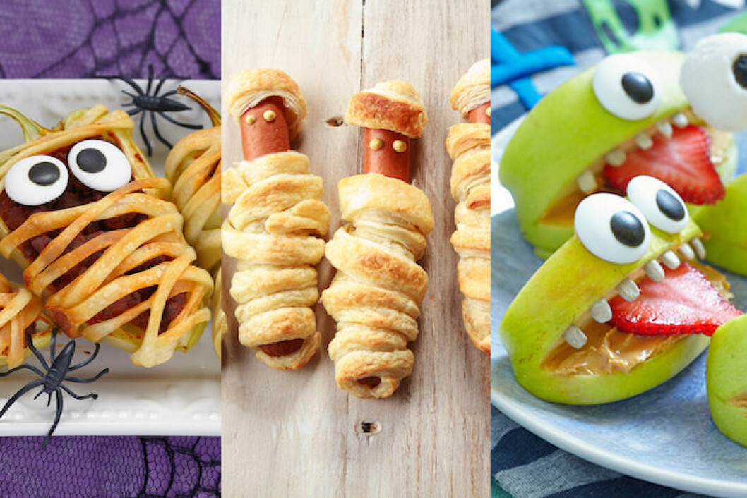 Roliga tårtor, bakelser och godis till halloween Roliga tårtor, bakelser och godis till halloween