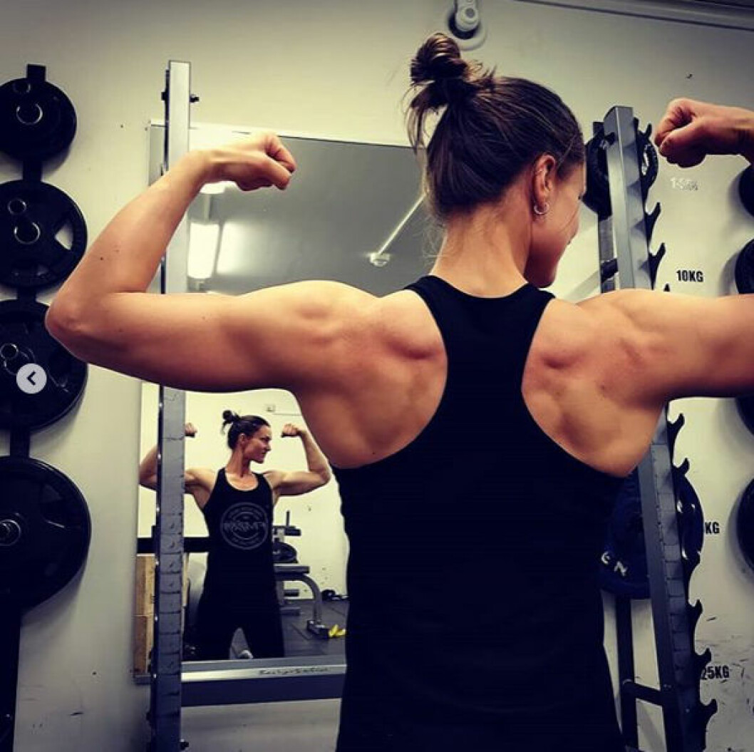 Heidi Andersson. Foto: @heidiarmstark/Instagram Armbryterskan från Ensamheten Heidi Andersson.
