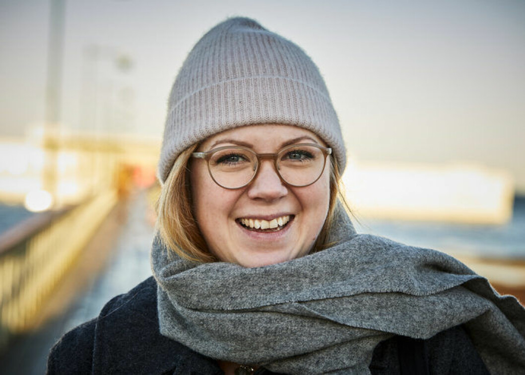 Helena Bruzaeus Graffner vid Ribbersborgsbadet i Malmö.
