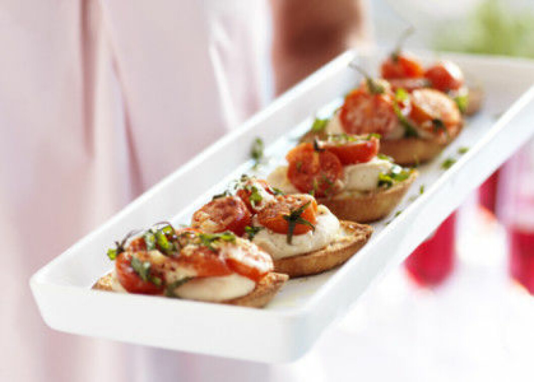 Helgmeny: Recept på bruschetta.