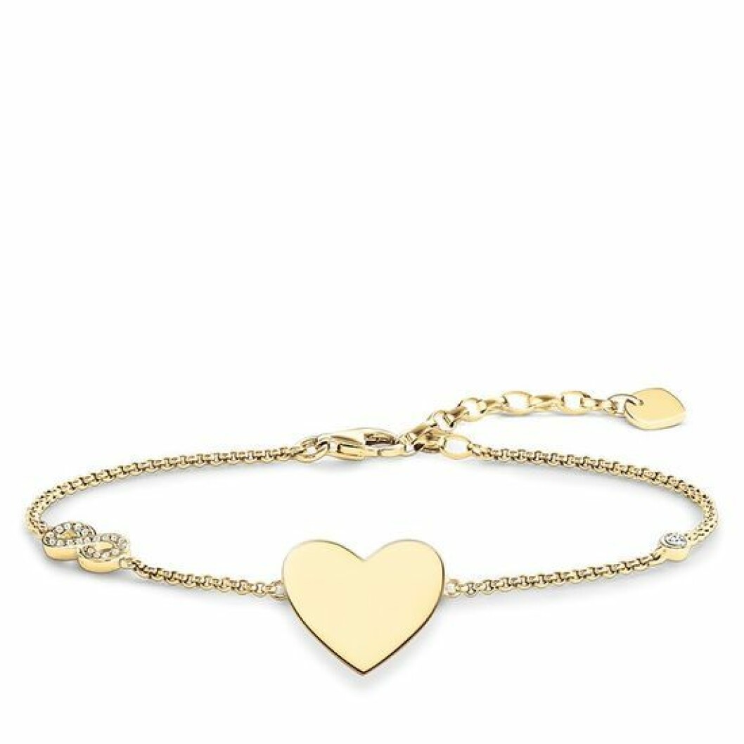 Armband med infinity-hjärta