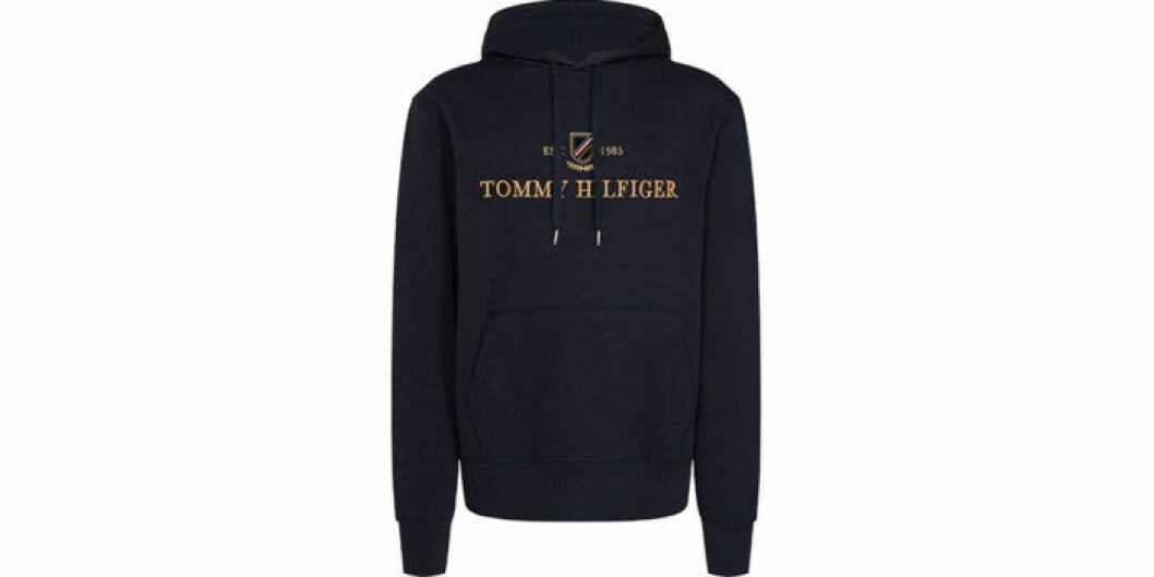 Blå hoodie från Tommy Hilfiger