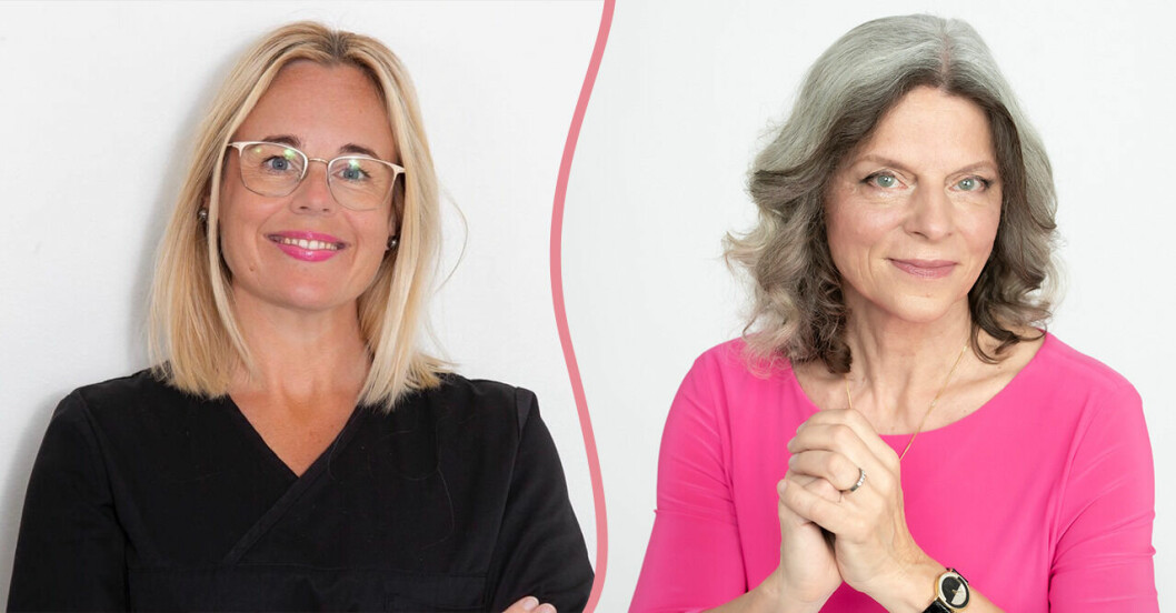 Ida Knutsson, sjuksköterska och barnmorska, och gynekologen Hilde Löfqvist. Ida Knutsson och Hilde Löfqvist