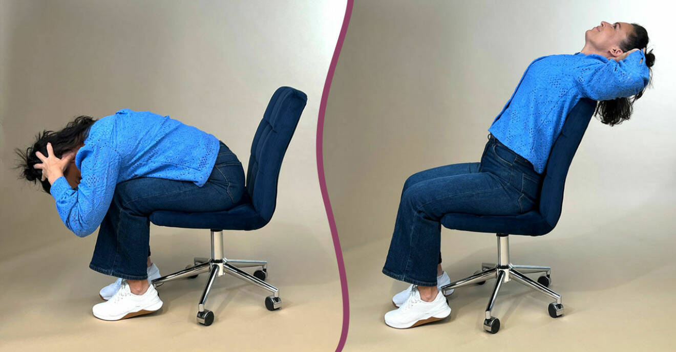 Stretchövning på stol