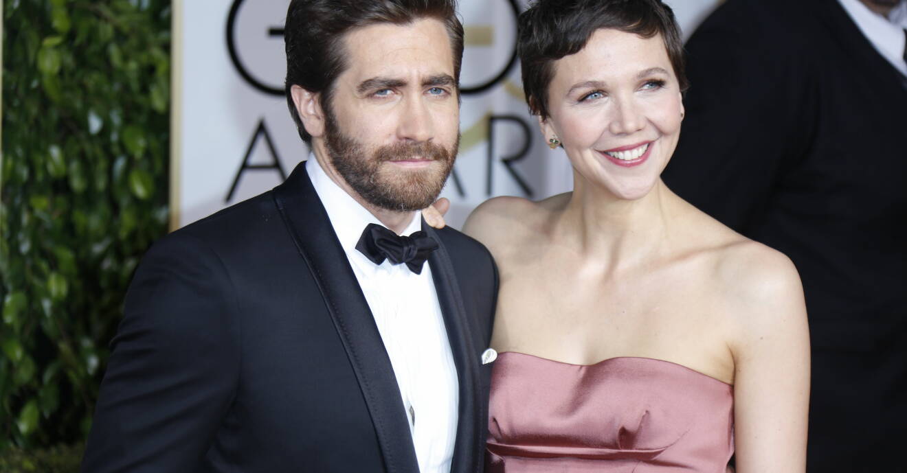Jake Gyllenhaal och Maggie Gyllenhaal under Golden globes awards.