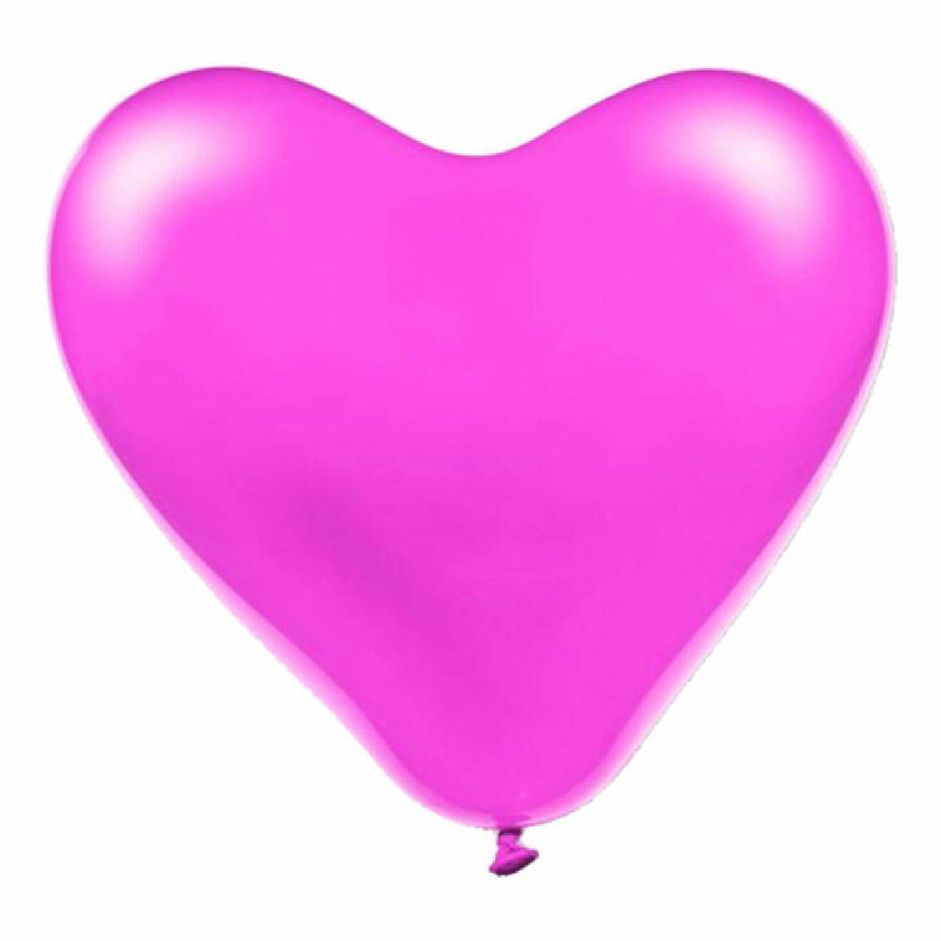 stora rosa hjärtformade ballonger