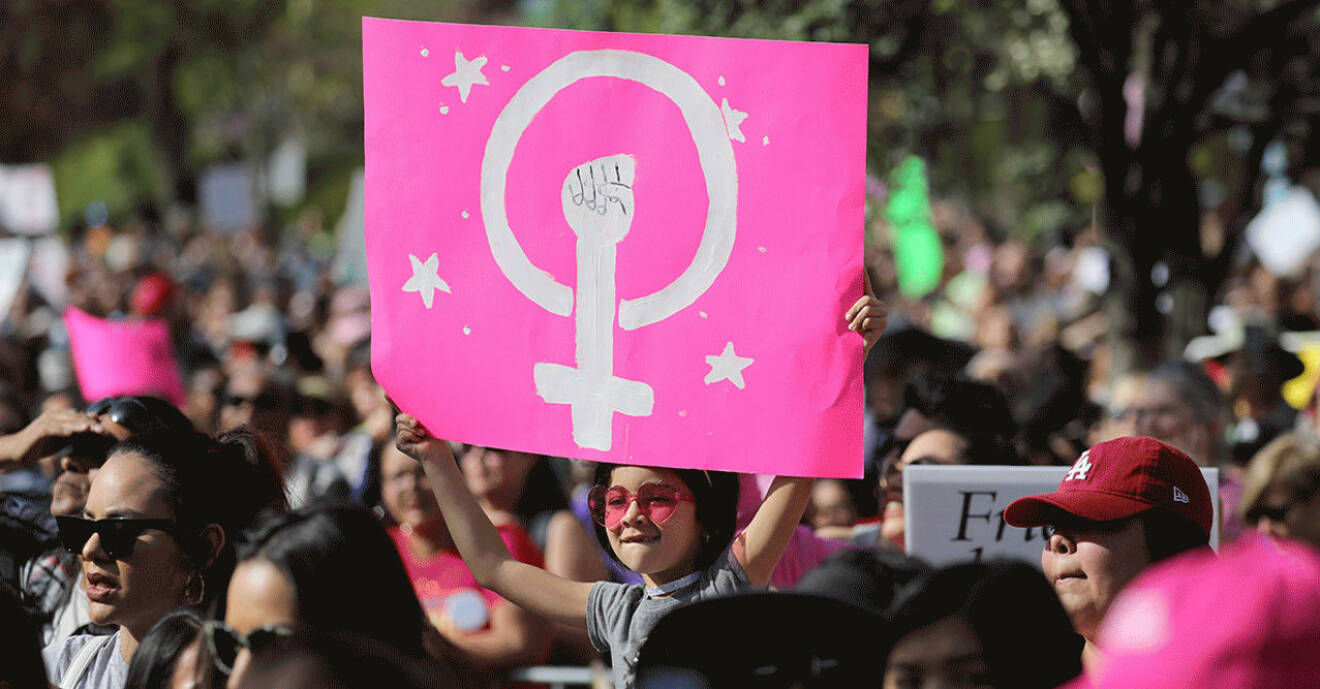 Demonstration på kvinnodagen