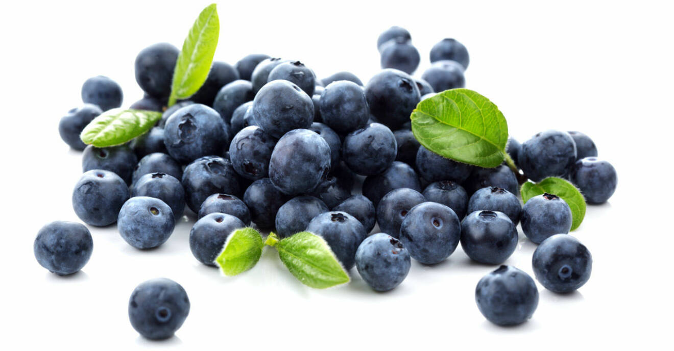 Blåbär innehåller mycket antioxidanter.