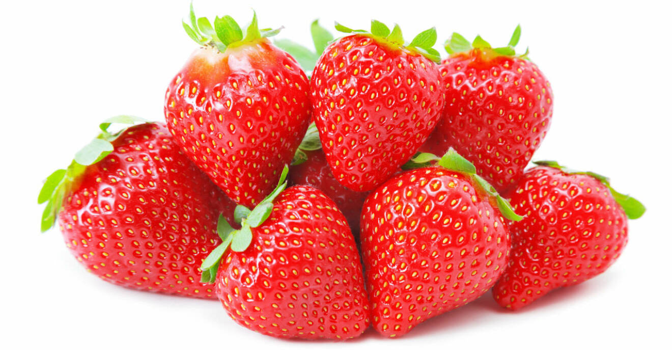 Jordgubbar innehåller antioxidanter som är bra för hjärtkärlhälsan.