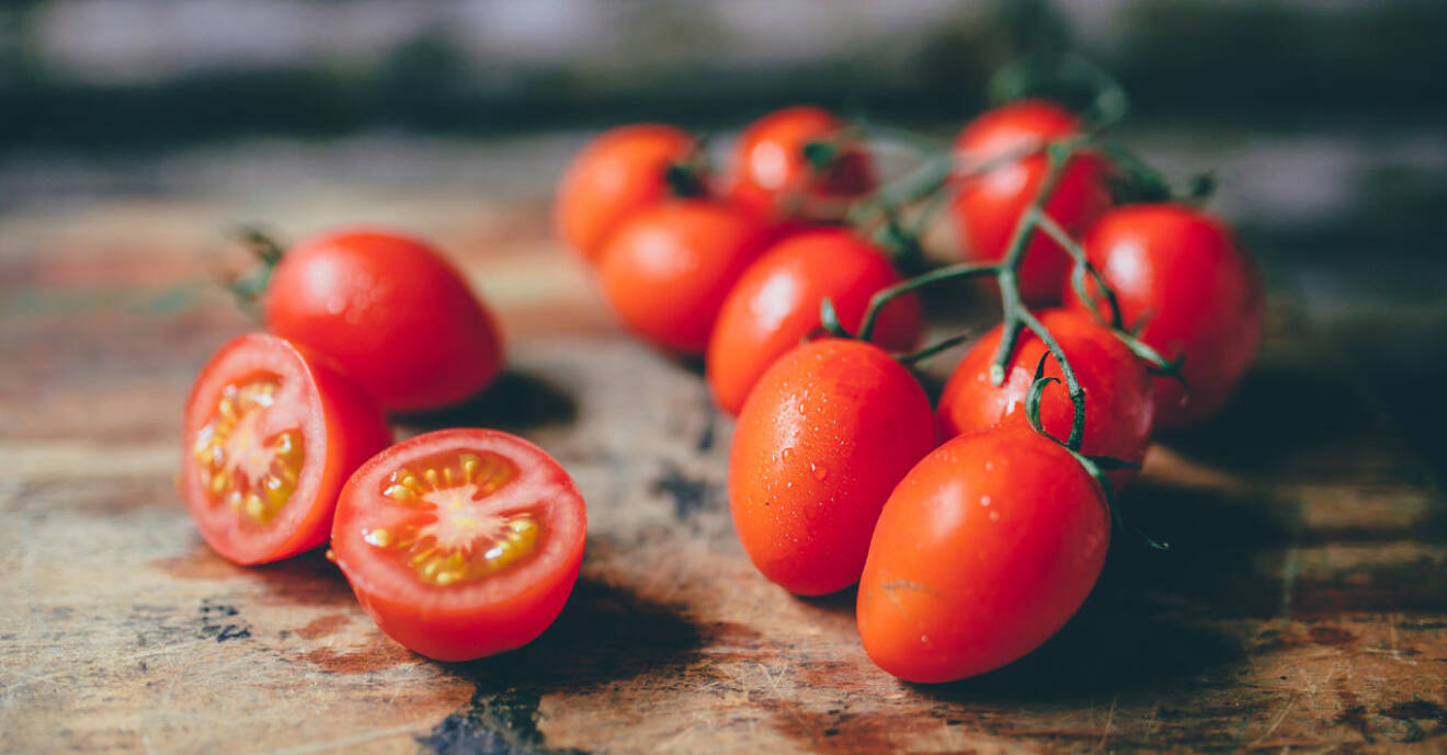 Slmonella kan komma från små tomater.