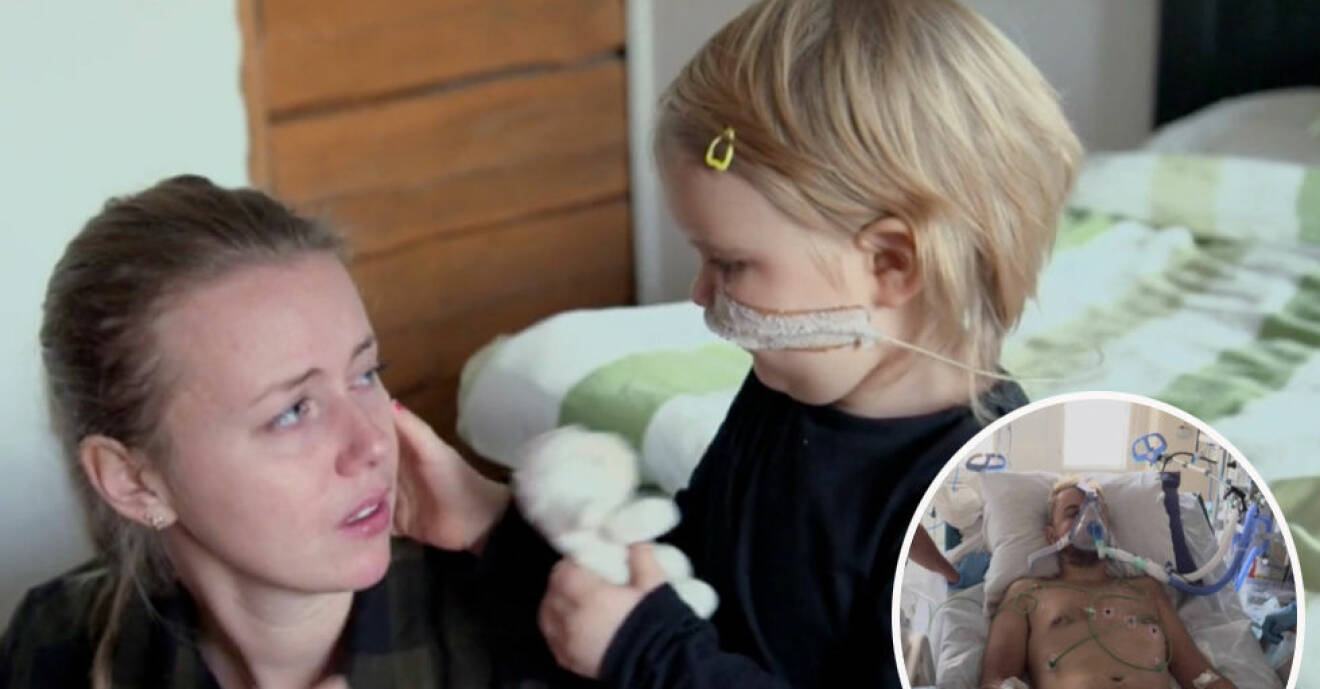 Familjen kämpade mot dotterns leukemi – då får pappa Niklas hjärtstopp