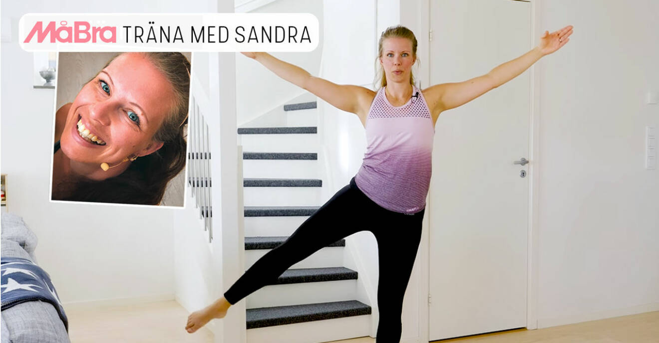 Sandra Friberg vidar lågintensivt träningspass.