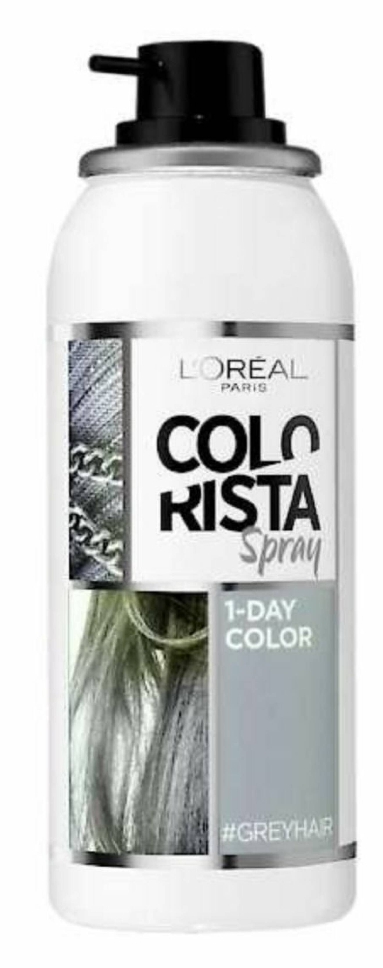 Bli gråhårig för en dag! Colorista 1-Day Spray är en temporär färgspray, 99 kr.