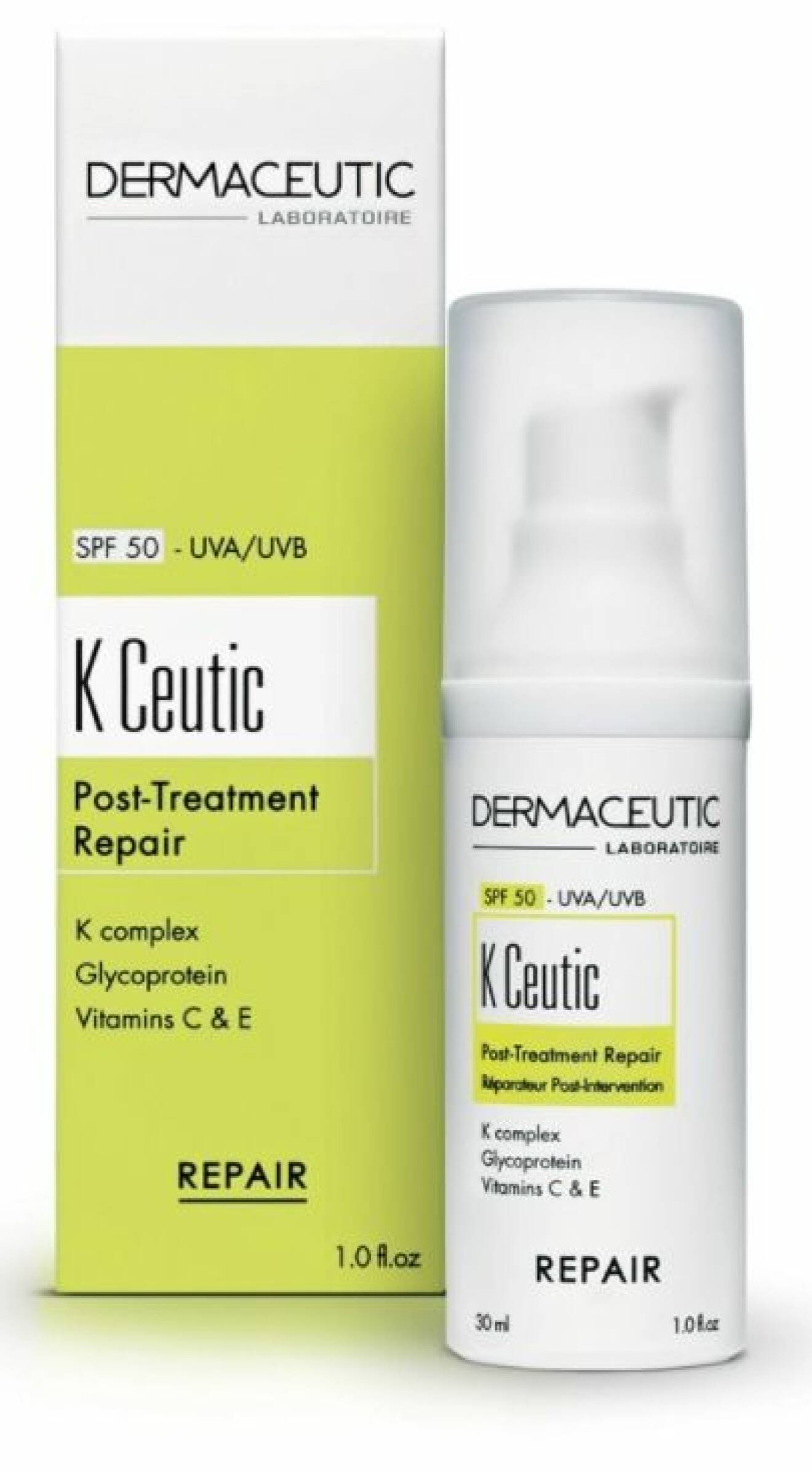 Dermaceutic K Ceutik är en ansiktscreme som motverkar rodnad samtidigt som den har SPF 50 och skyddar mot solens strålning. Perfekt vård efter en behandling i ansiktet