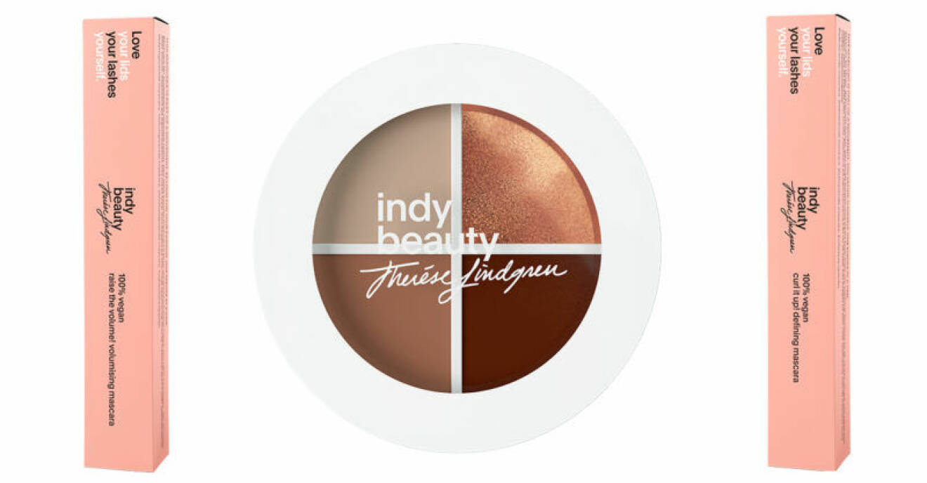 Ögonmakeup från Therese lindgrens skönhetsmärke Indy Beauty