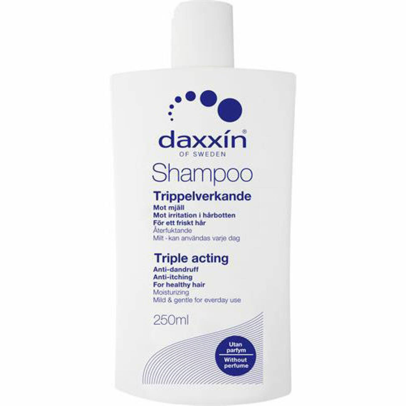 Mjällschampo för torr hårbotten från daxxin