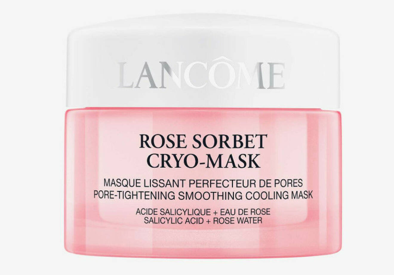 En kylande mask med salicylsyra, Rose Sorbet Cryo Mask Lancôme