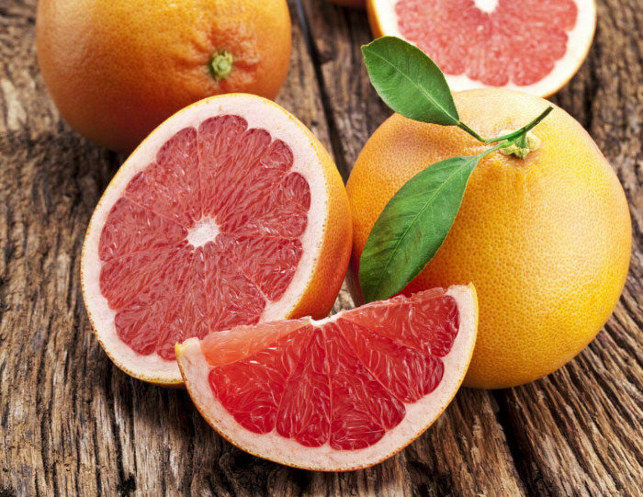 Röd grapefrukt är inte lika bitter som den blonda varianten.