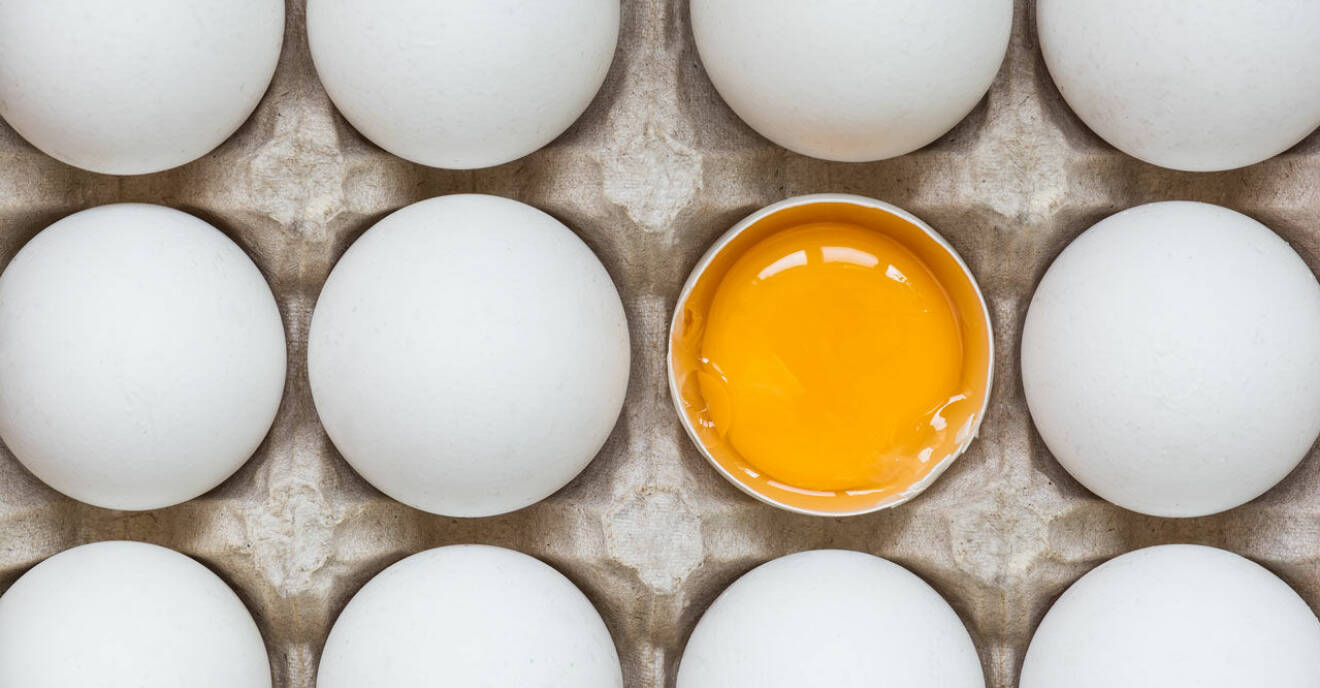 Äggula innehåller mycket kolesterol, men det påverkar oss inte så mycket.
