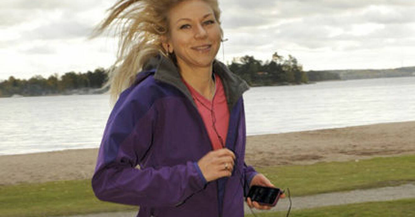 ”Appen coachar mig på motionsrundan”, berättar Åsa Ring.