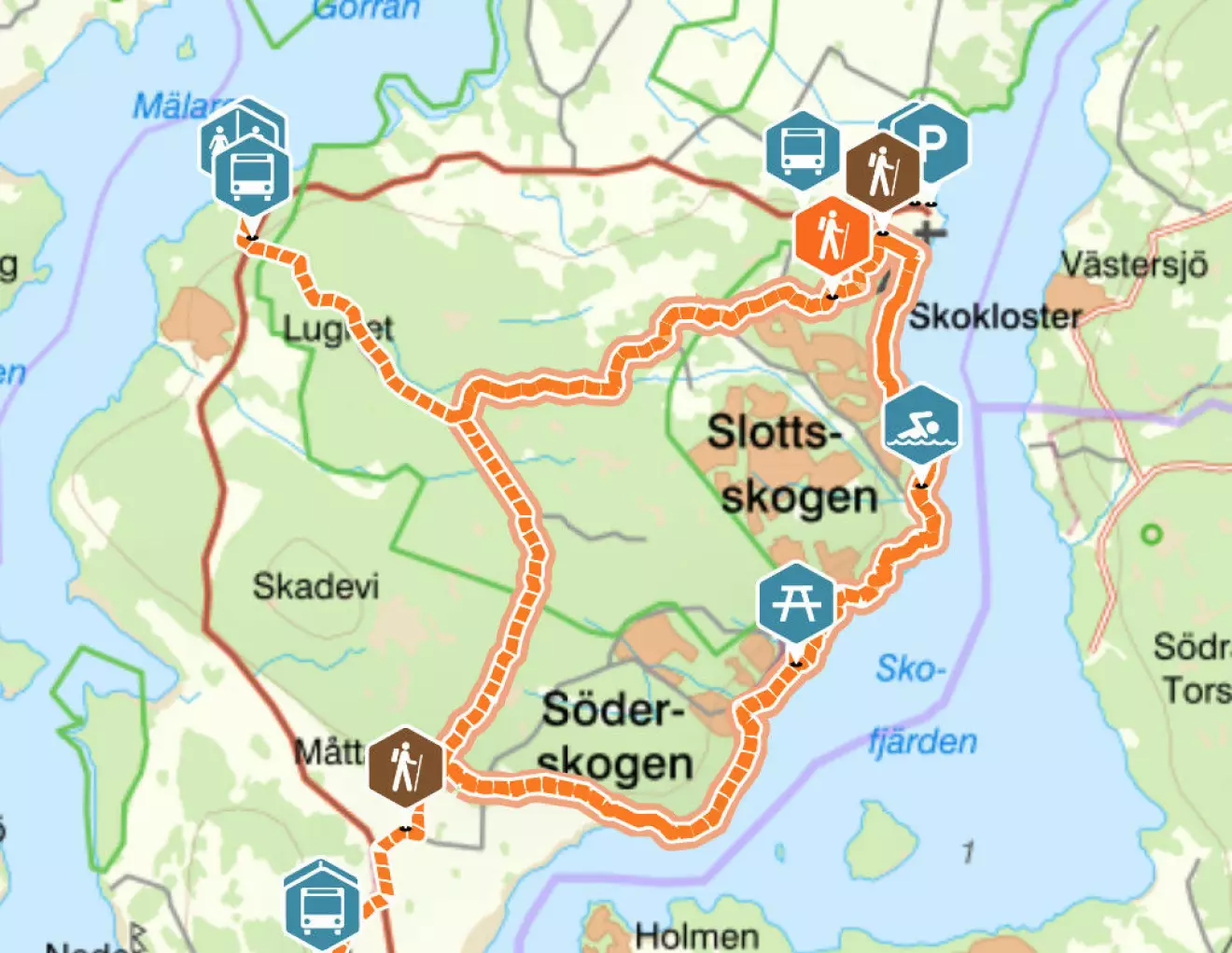 Skoklosters naturreservat.