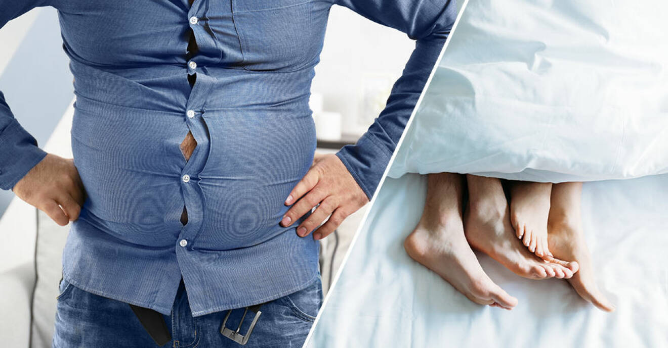 Män med stora magar är bättre i sängen – enligt studie