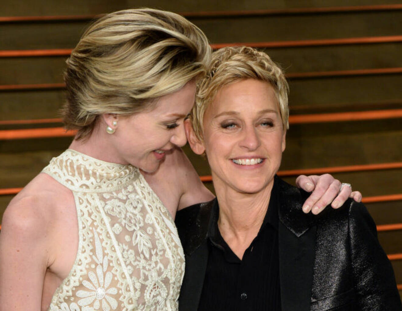 Ellen DeGeneres med partnern Portia de Rossi. 