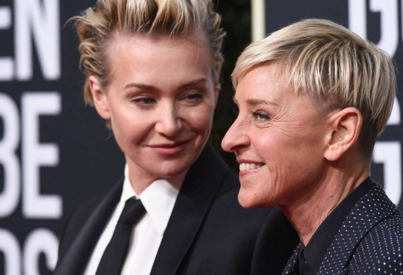 Ellen DeGeneres & Portia de Rossi i närbild
