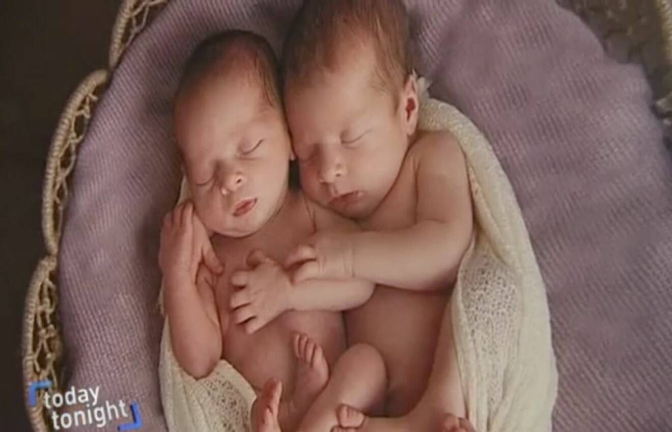 Tvillingarna nyfödda