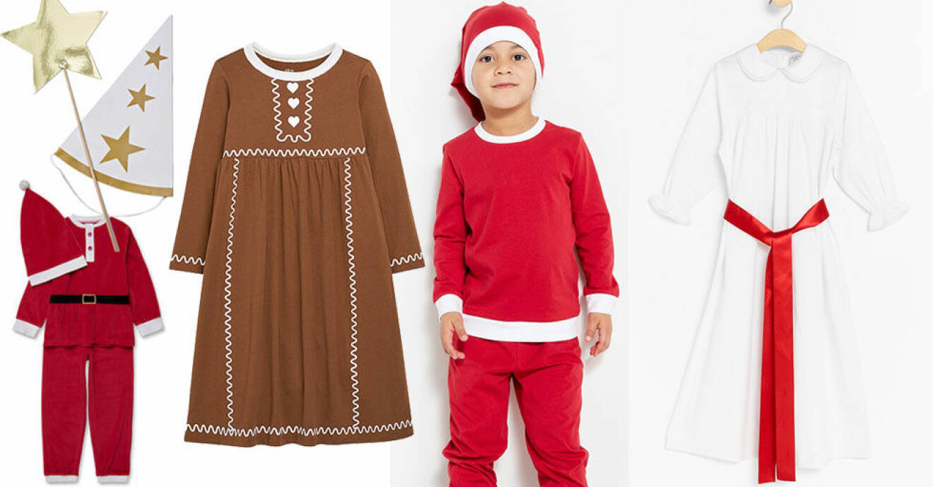 Här hittar du fina barnkläder till årets lucia och julhelg.