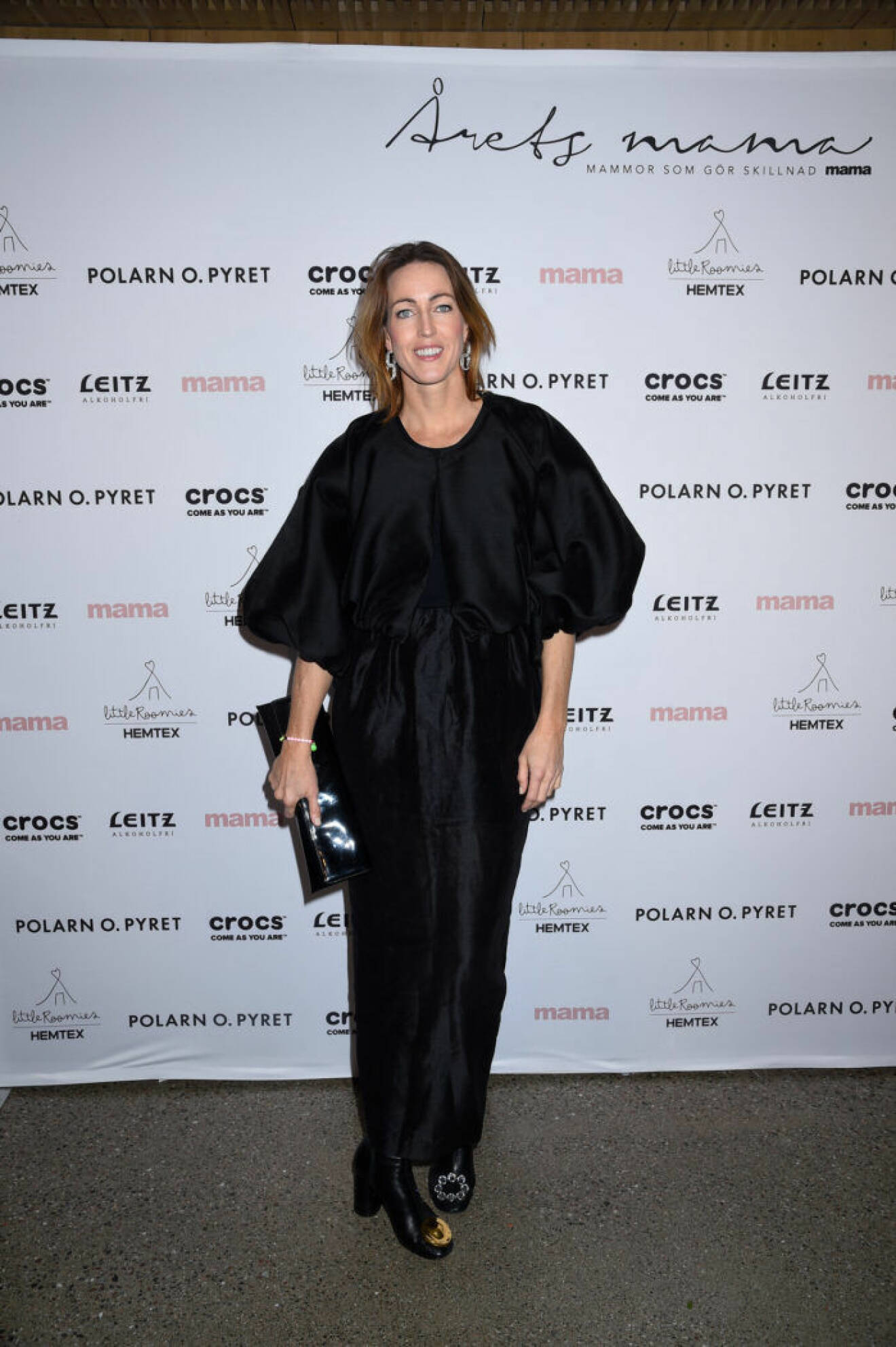 Therese Alshammar på röda mattan på Årets mama 2019