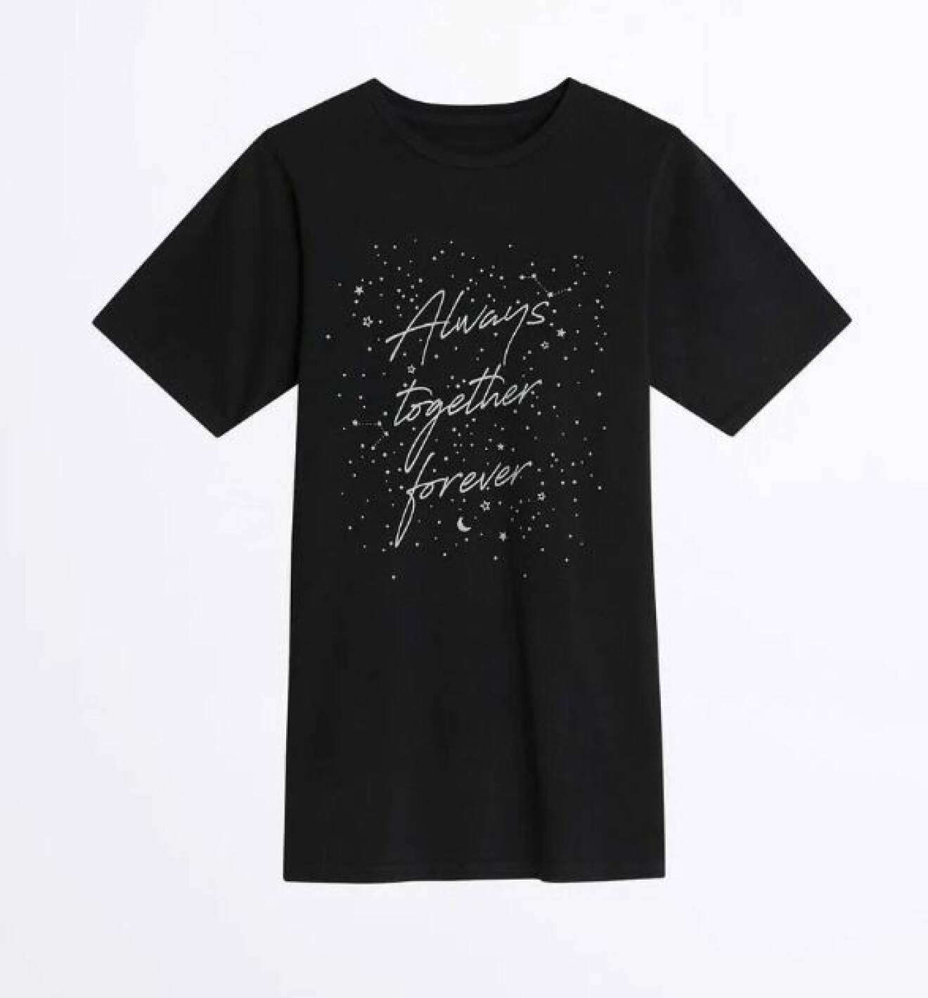 Gina tricot mini – svart t-shirt med tryck