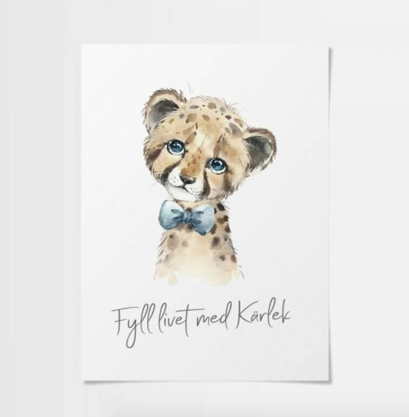 Poster med gepard från barnumsposters.se