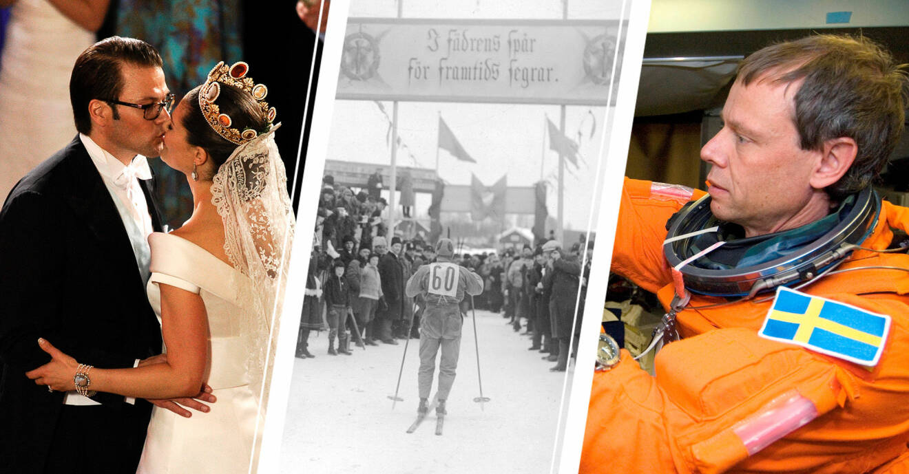 Kronprinsessan gifter sig, Första vasaloppet och Christer Fuglesang blir första svensk i rymden – vilket årtal skedde det?