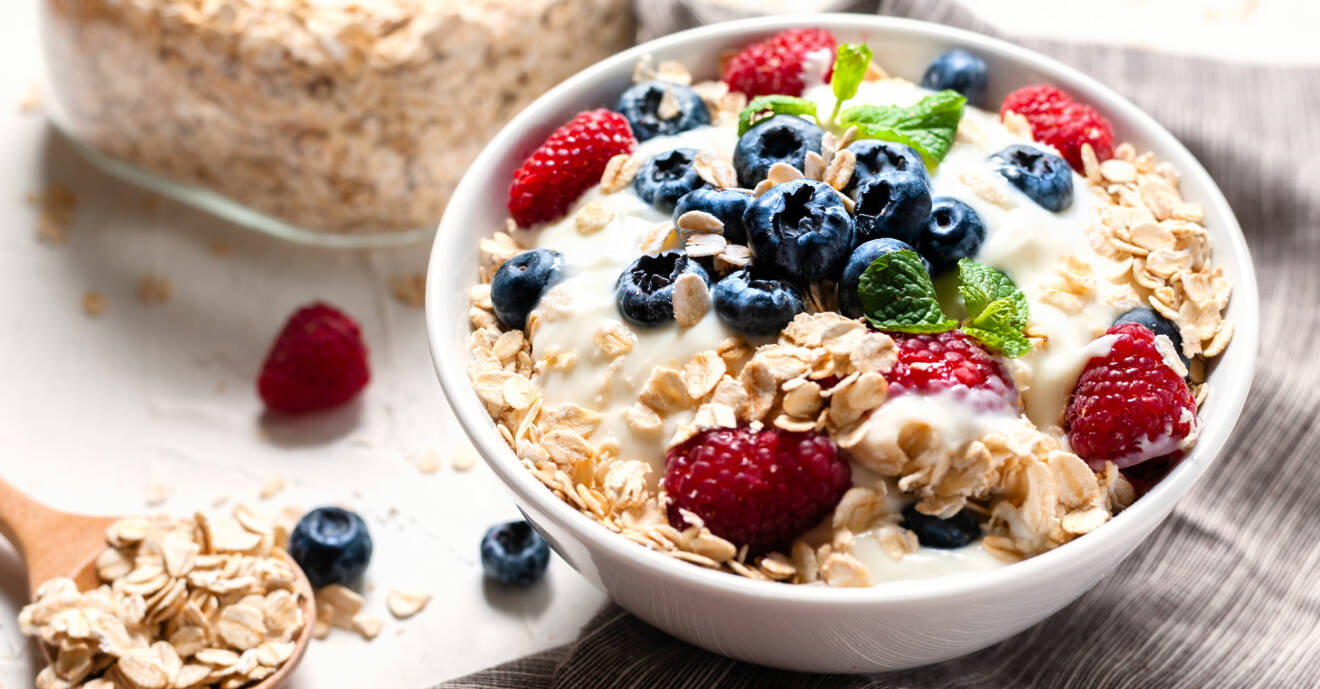 nyttig frukost med kolhydrater