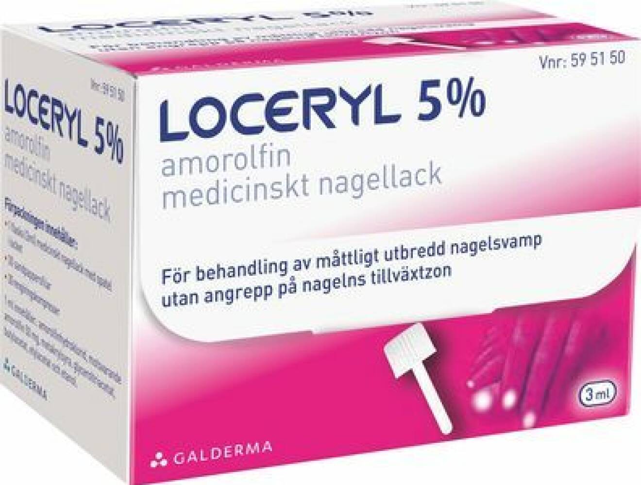 Amorolfin medicinskt nagellack från Loceryl
