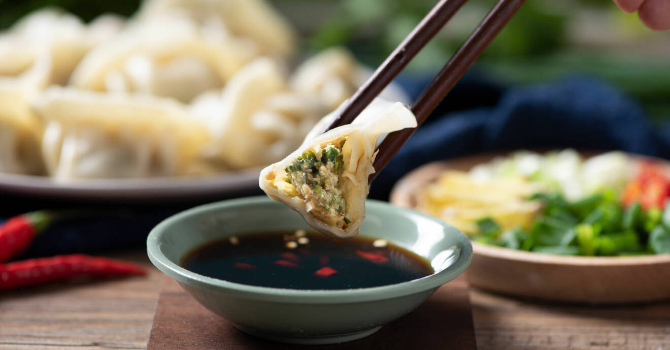 nyttigaste snabbmaten dumpling, kinesiskt